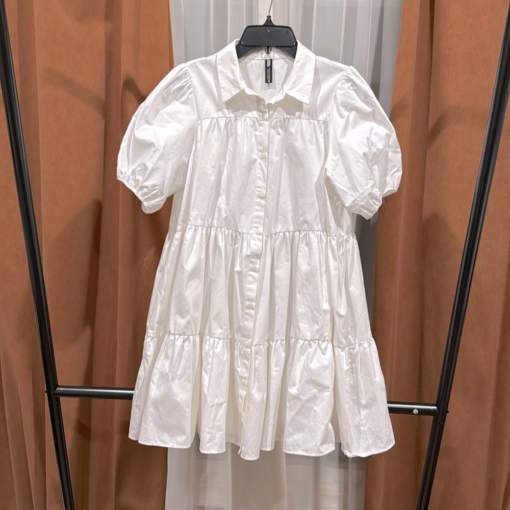 Zara tiered babydol dress sz small